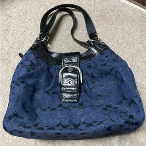 Blue Coach Bag